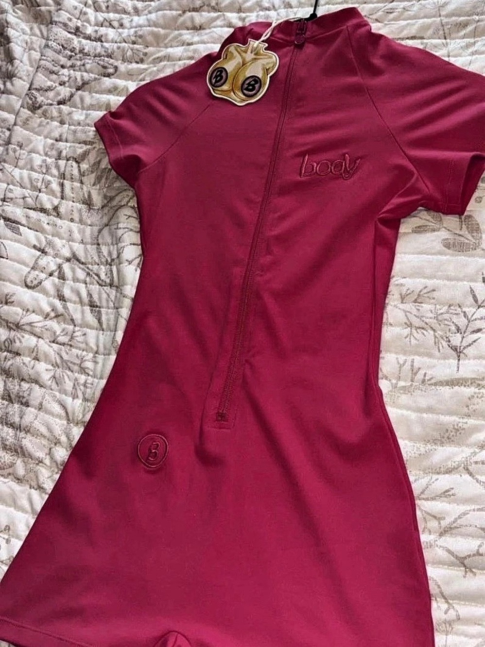 body by body Raven Tracy Pink One-Piece Romper NWT